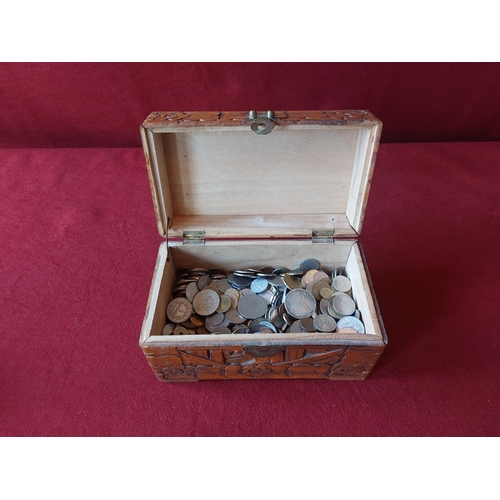 206 - Box of mixed coins.