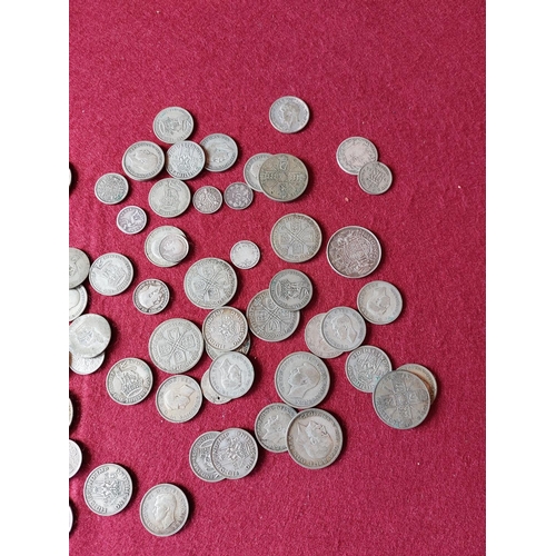 208 - Collection of pre 1947 silver coins 391 grams