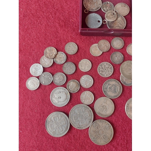 211 - Collection of silver coins.