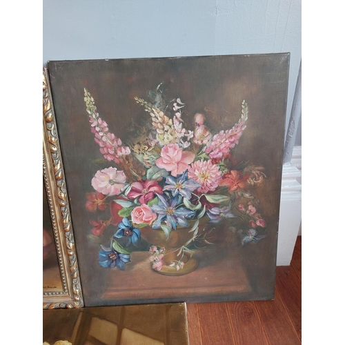 215 - Fine collection of 7 mid 20th century oil on canvas still life paintings by Violet Harrison