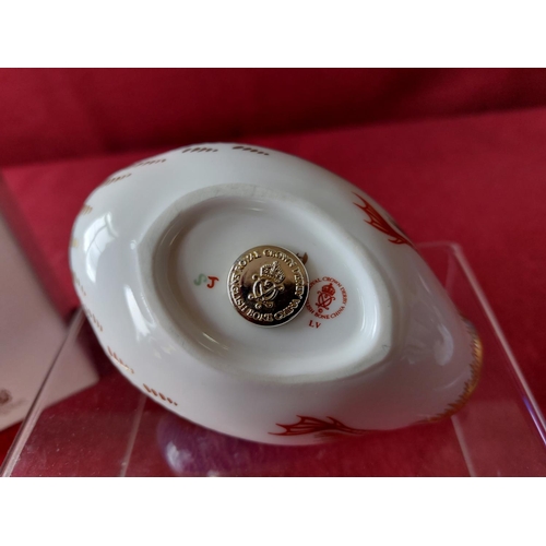 221 - Royal Crown Derby duck paperweight in original box.