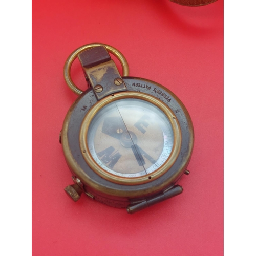 231 - WW1 Compass by Short and Mason Ltd London. 1914 Prismatic no 7968 named J Forshall. Purchased by Lie... 