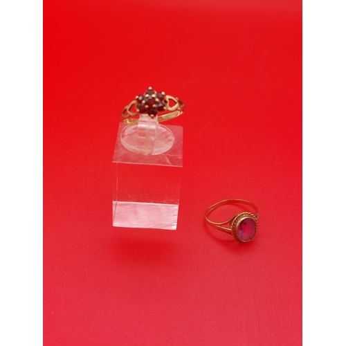 24 - 2 9ct gold rings size I