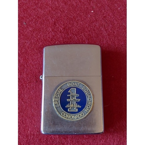 245 - Vietnam veteran dated 1992 Special Boat Squadron No1 Unit. Zippo lighter.