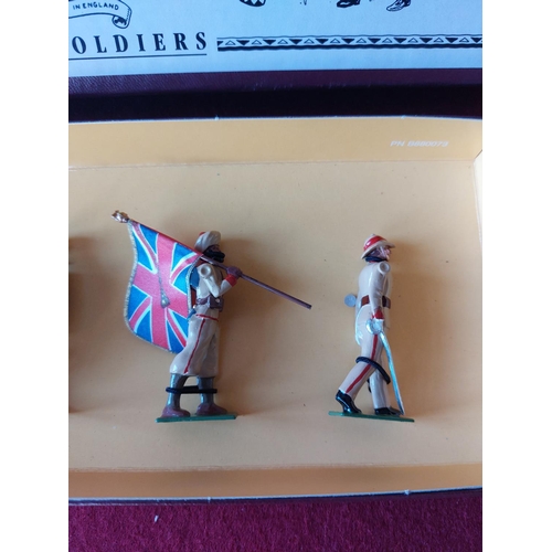 247 - Boxed Britains toy soldiers 27th Punjab Regiment of the Bengal Infantry. Excellent condition.