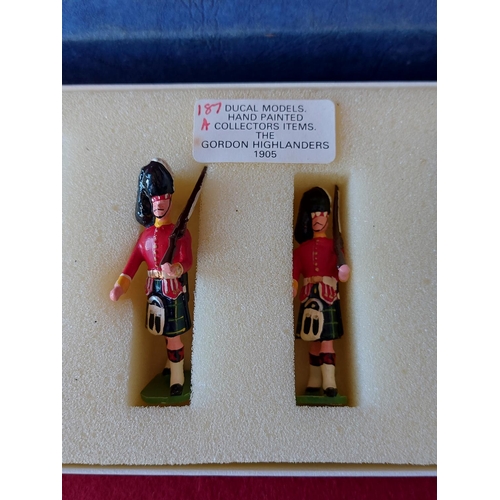 252 - Boxed Ducal Military Figures. The Gordon Highlanders. Excellent condition.