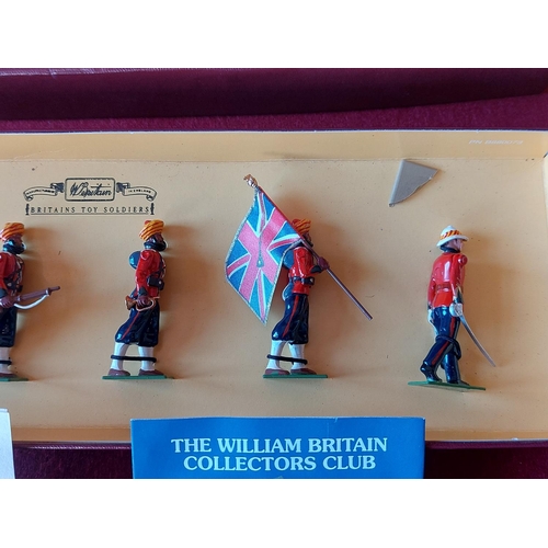 253 - Boxed Britains toy soldiers The 15th Ludhiana Sikhs. Excellent condition.