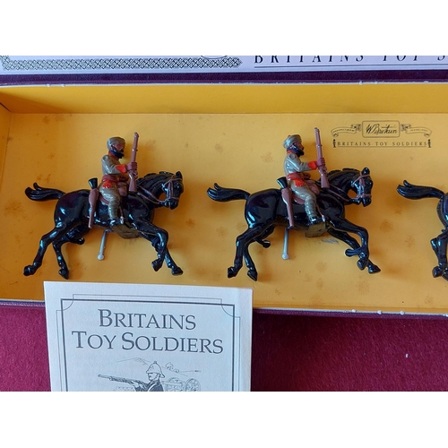 254 - Boxed Britains toy soldiers Queens Own Corps of Guides Cavalry. Excellent condition