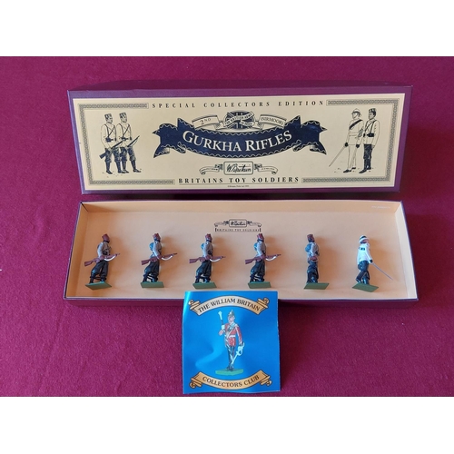 257 - Boxed Britains toy soldiers Gurkha Rifles. Excellent condition.