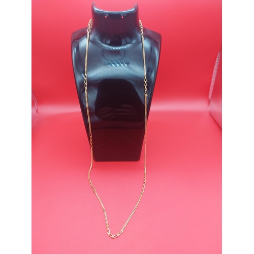 26 - 18ct gold necklace 72cm in length. 6.9 grams