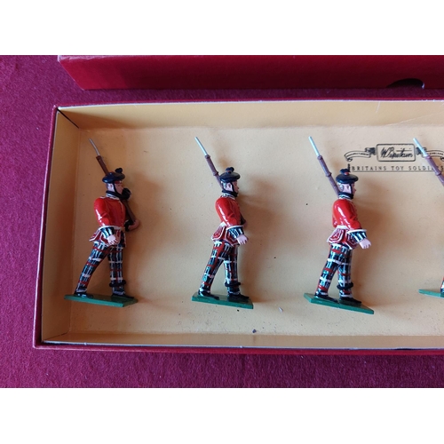 264 - Boxed Britains toy soldiers Kings Own Scottish Borderers. Excellent condition.