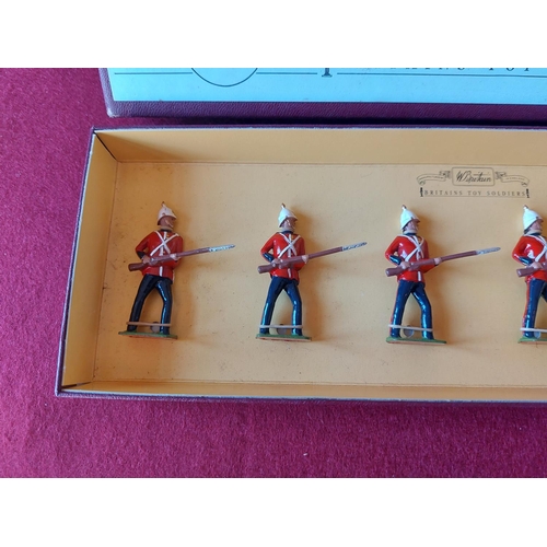 265 - Boxed Britains toy soldiers Worcestershire Regiment. Excellent condition.