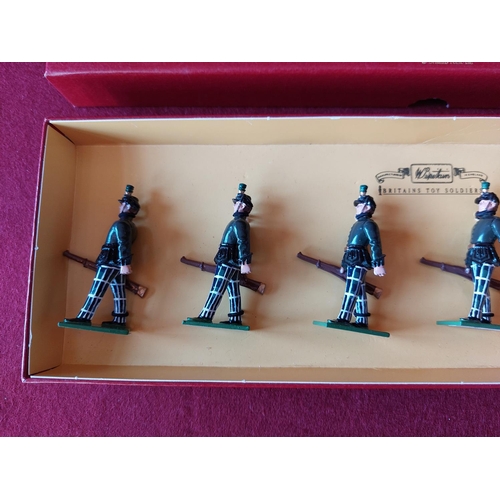 266 - Boxed Britains toy soldiers 26th/90th Cameronians. Excellent condition.