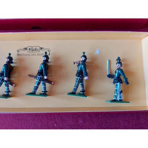 266 - Boxed Britains toy soldiers 26th/90th Cameronians. Excellent condition.