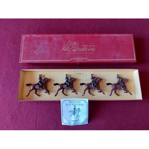 267 - Boxed Britains toy soldiers The Lancashire Yeomanry. Excellent condition.