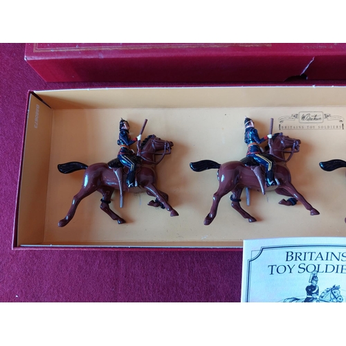 267 - Boxed Britains toy soldiers The Lancashire Yeomanry. Excellent condition.