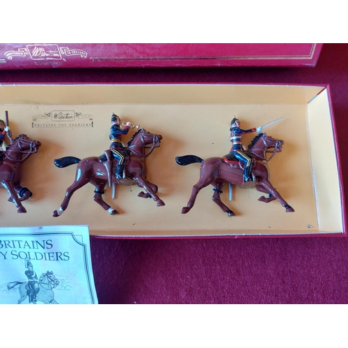 268 - Boxed Britains toy soldiers The Lancashire Yeomanry. Excellent condition.