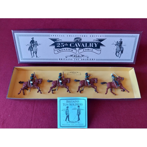 271 - Boxed Britains toy soldiers 25th Cavalry Frontier Force. Excellent condition.