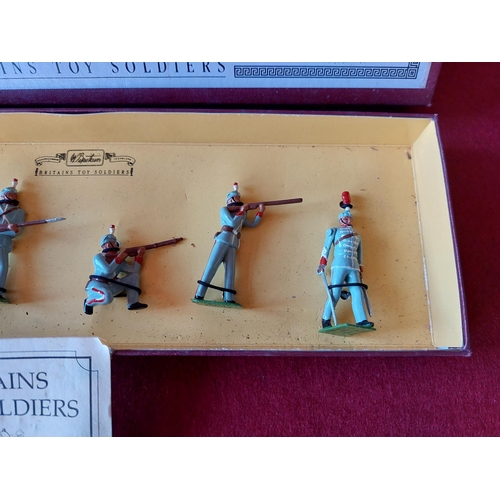 272 - Boxed Britains toy soldiers Queens Westminsters. Excellent condition.