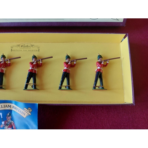 273 - Boxed Britains toy soldiers Somersetshire Light Infantry. Excellent condition.