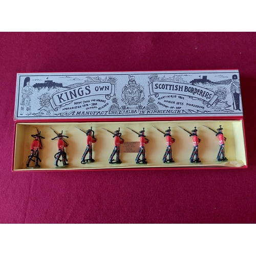 277 - Boxed Alba Miniatures Kings Own Scottish Borderers. Excellent condition.