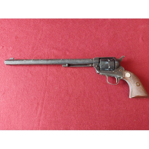 318 - Blank firing western 44-40 long revolver pistol in working order. Rare gun.