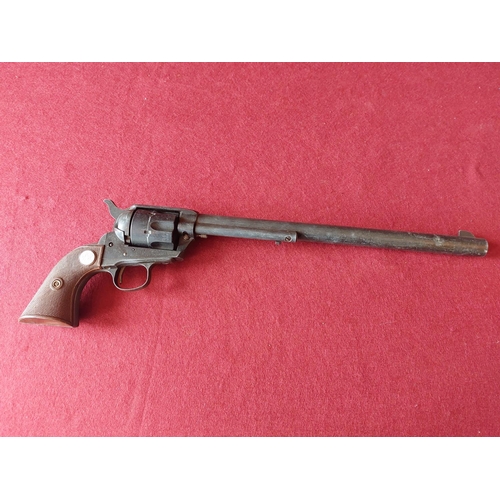 318 - Blank firing western 44-40 long revolver pistol in working order. Rare gun.