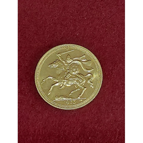 35 - 1973 Isle of Man full sovereign