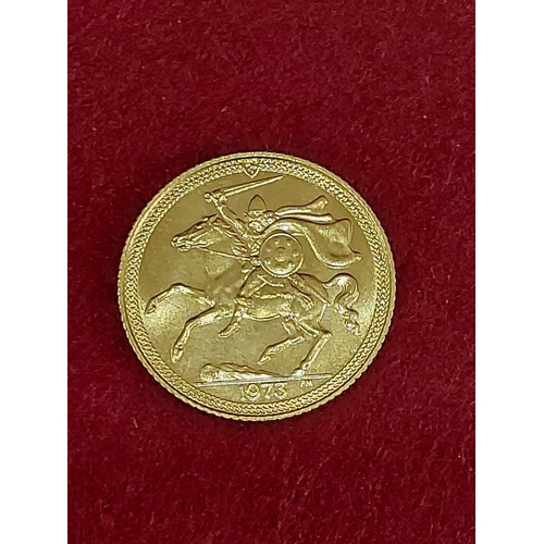 36 - 1973 Isle of Man half sovereign