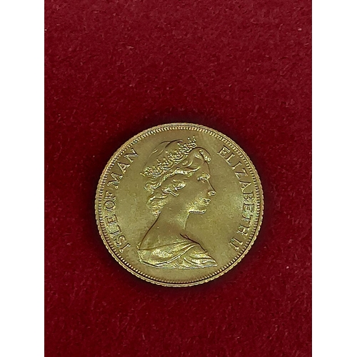 36 - 1973 Isle of Man half sovereign