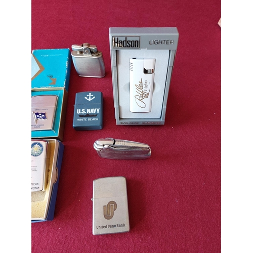 372 - Collection of lighters including Zippo and Ronson