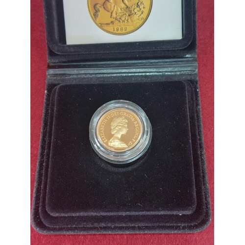 38 - 1982 gold sovereign proof in capsule