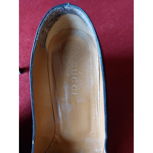 402 - Vintage Gucci high heeled shoes size 41.