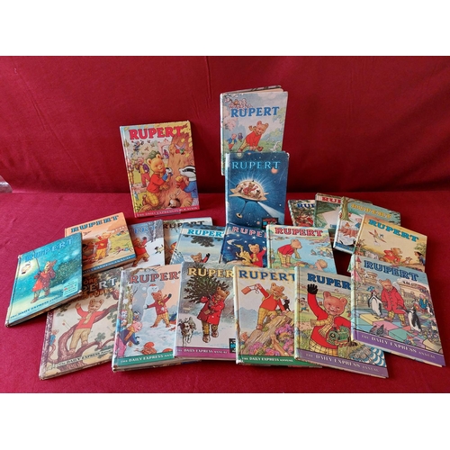 405 - Collection Rupert Bear Annuals over 20 titles 1960/70/80's.