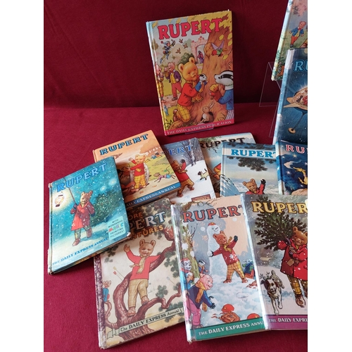 405 - Collection Rupert Bear Annuals over 20 titles 1960/70/80's.