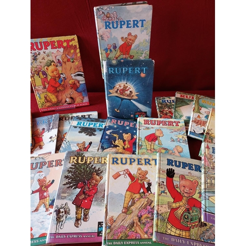 405 - Collection Rupert Bear Annuals over 20 titles 1960/70/80's.