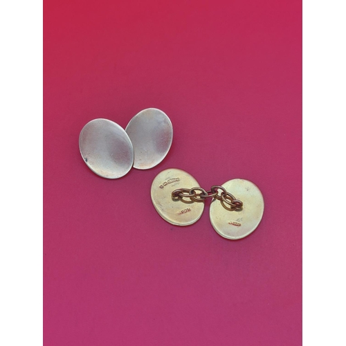 50 - 9ct gold cufflinks 5.6 grams