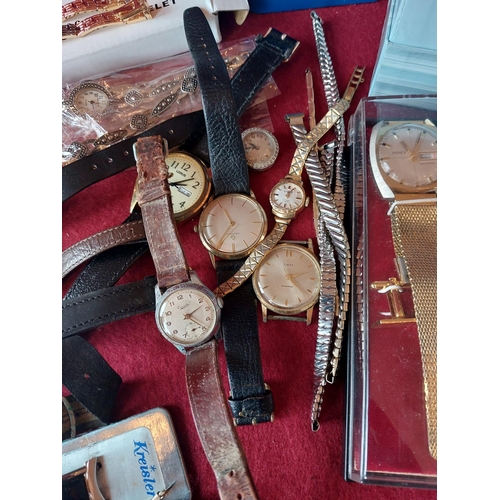 80 - Collection of mens and womens watches Including rare Seiko no 5