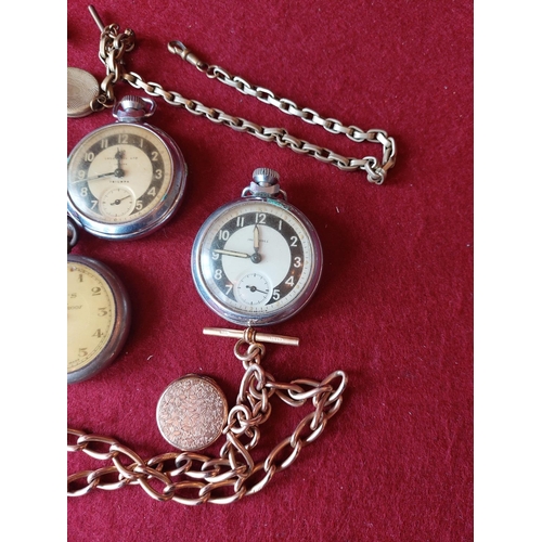 81 - Collection of pocket watches and Albert chains