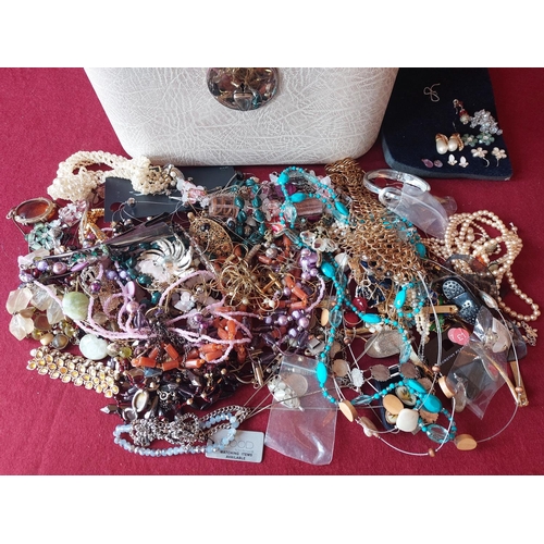 85 - Large collection of costume jewellery with case