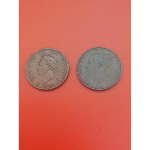 146 - 1826 and 1853 Pennies.