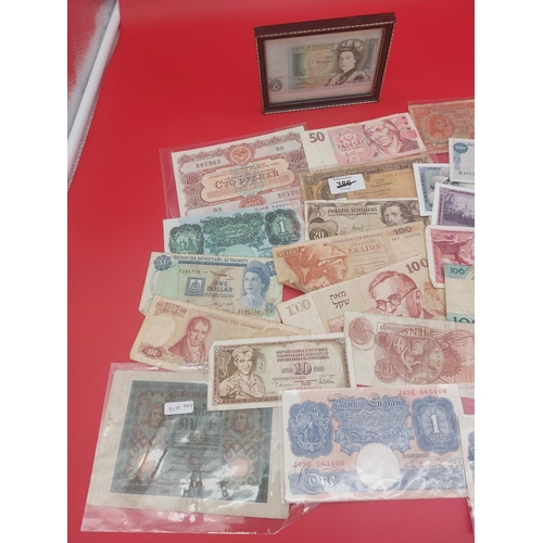 156 - Collection of bank notes from various countries.