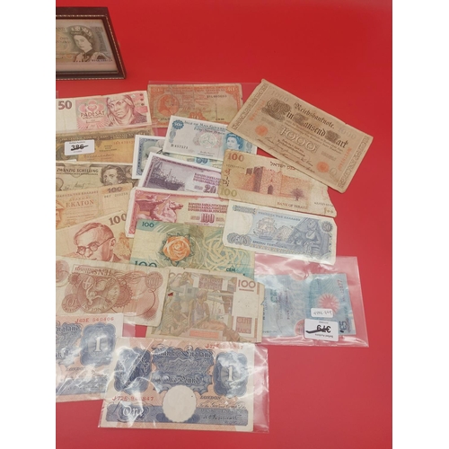 156 - Collection of bank notes from various countries.