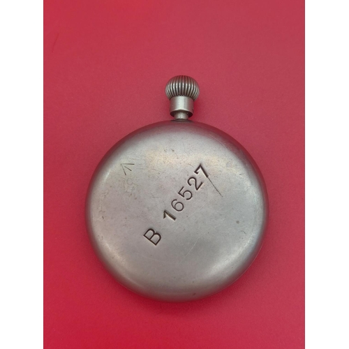 161 - Military broad arrow stamped pocketwatch.