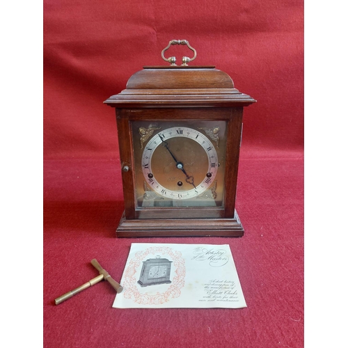 174 - Vintage mantle clock with Elliott movement face marked 