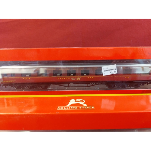 187 - 2 x Mint boxed Hornby 00 gauge R4802 LMS Dining Car '238'.