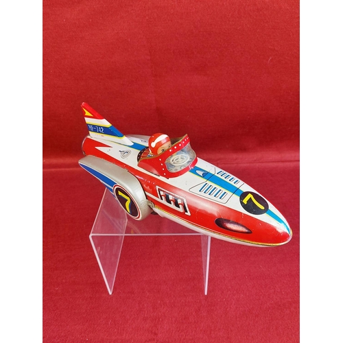 201 - Tinplate Rocketship made in China