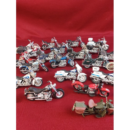 217 - Collection of Harley Davidson models by Maisto 24 in total