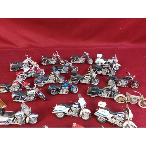 217 - Collection of Harley Davidson models by Maisto 24 in total