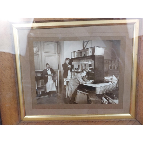 237 - Original photograph of the makers during the construction of the Royal Dolls House.